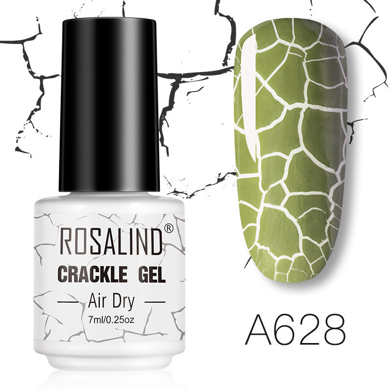 Soft citrine crackle gel nail polish, shade RTA628