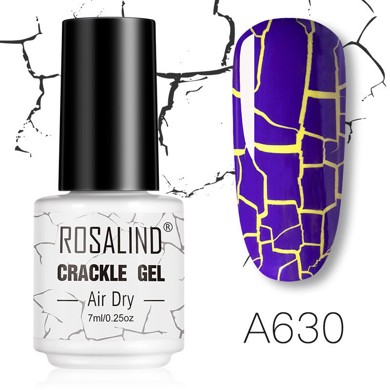 Espresso violet crackle gel nail polish, shade RTA630