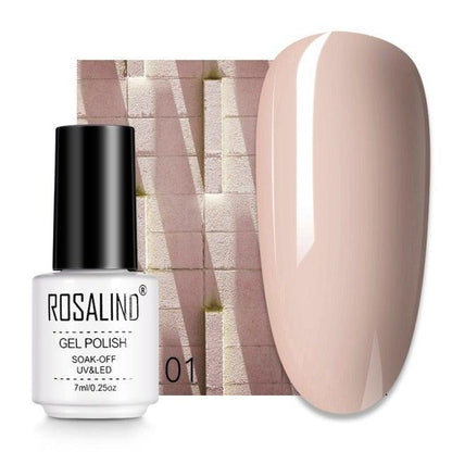 Soft nude crème gel nail polish, shade RC01