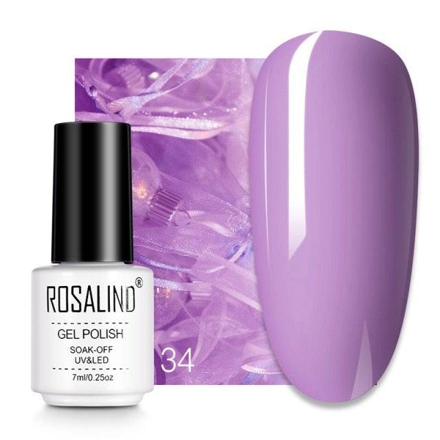 Soft violet crème gel nail polish, shade RC34