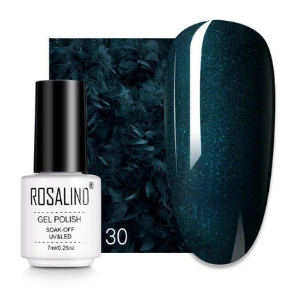 Espresso blue crème gel nail polish, shade RC30