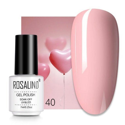 Soft pink crème gel nail polish, shade RC40