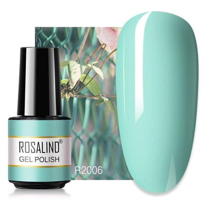 Soft green crème gel nail polish, shade RAR2006