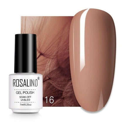 Rich red crème gel nail polish, shade RC16