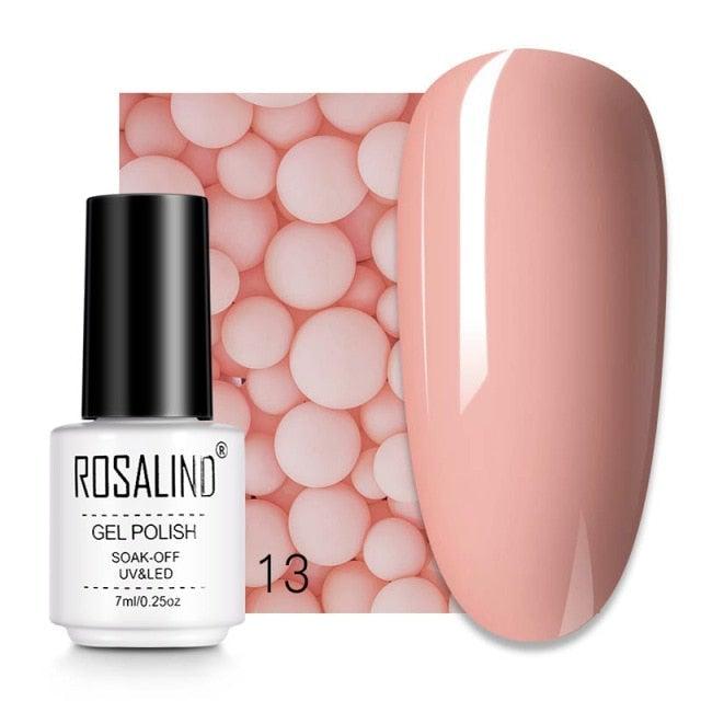 Soft red crème gel nail polish, shade RC13