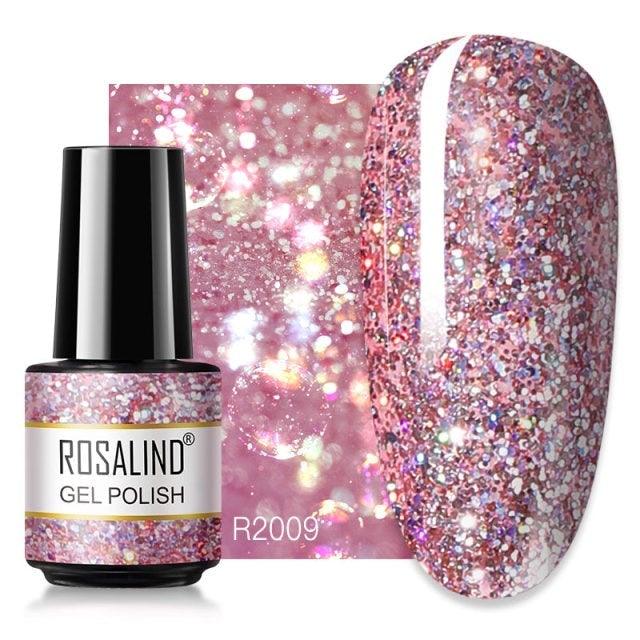 Soft red glitter gel nail polish, shade RAR2009