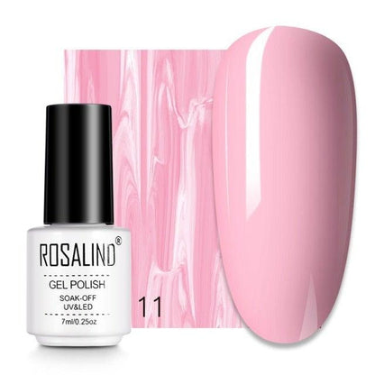 Pale pink crème gel nail polish, shade RC11