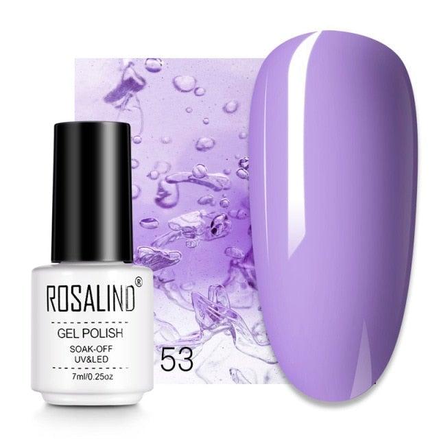 Soft violet crème gel nail polish, shade RC53