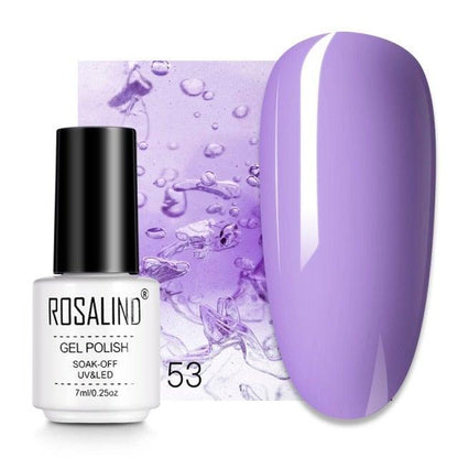 Soft violet crème gel nail polish, shade RC53