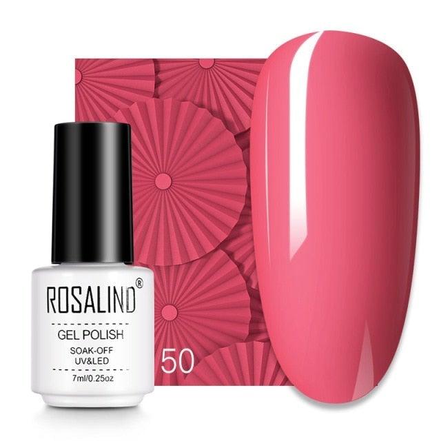 Rich red crème gel nail polish, shade RC50