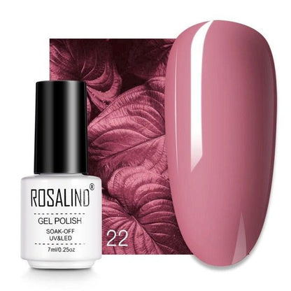 Rich red crème gel nail polish, shade RC22