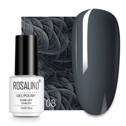 Deep blue crème gel nail polish, shade RC08