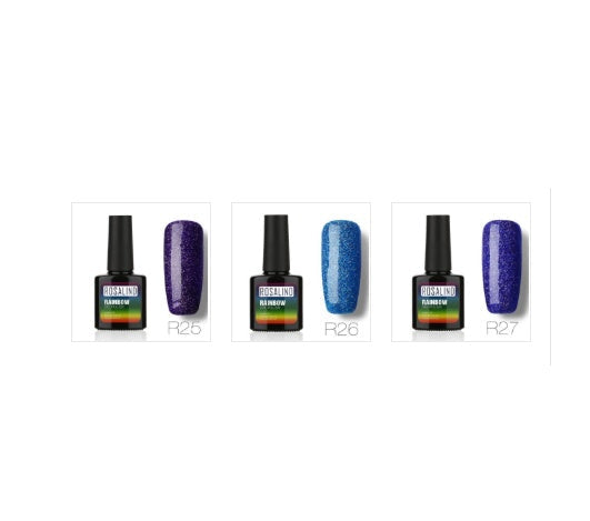 3-shade gel nail polish set, shades R25, R26, R27