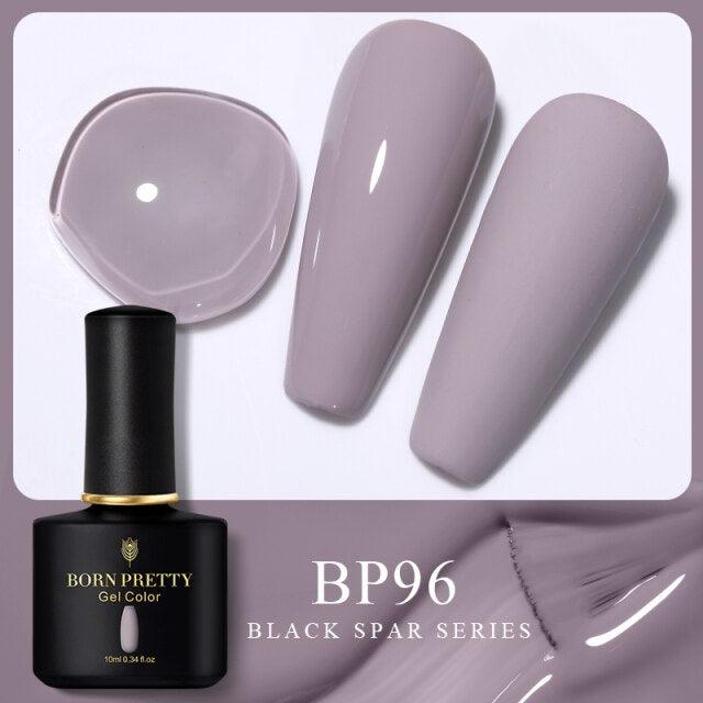 Soft grey sheer gel nail polish, shade BP96