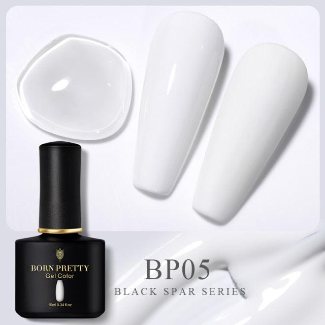 Pale ivory sheer gel nail polish, shade BP05