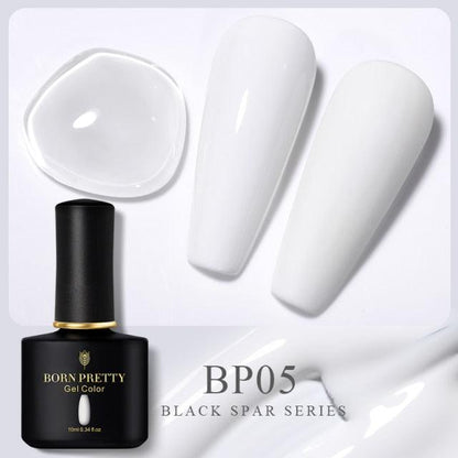 Pale ivory sheer gel nail polish, shade BP05