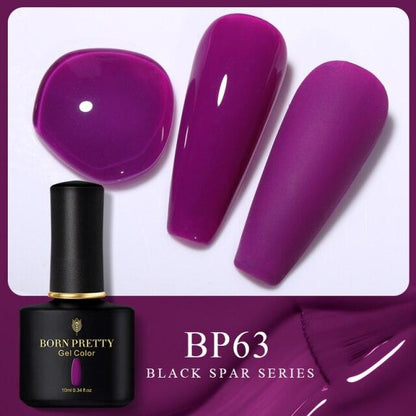 Deep pink crème gel nail polish, shade BP63