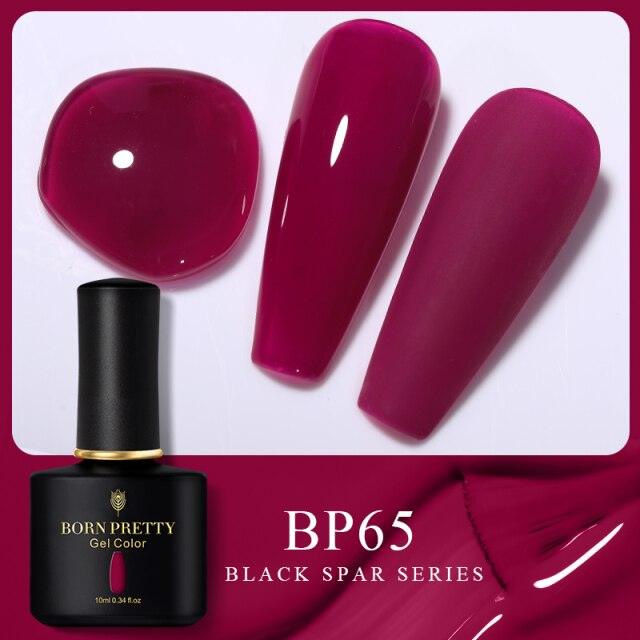 Rich red crème gel nail polish, shade BP65