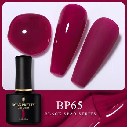Rich red crème gel nail polish, shade BP65