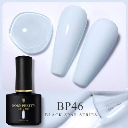 Pale ivory sheer gel nail polish, shade BP46