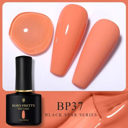 Soft red crème gel nail polish, shade BP37