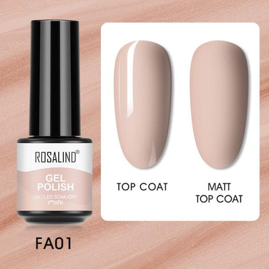 Pale nude crème gel nail polish, shade FXA-FA01