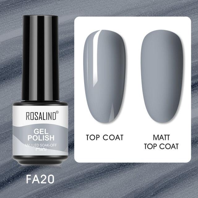 Soft grey crème gel nail polish, shade FXA-FA20