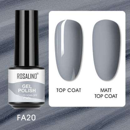 Soft grey crème gel nail polish, shade FXA-FA20