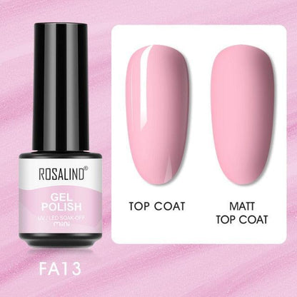 Soft red crème gel nail polish, shade FXA-FA13