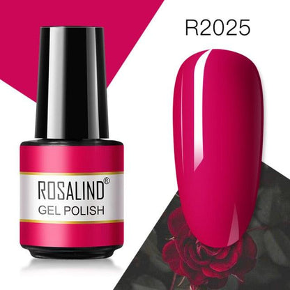 Deep red crème gel nail polish, shade RAR2025