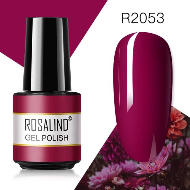 Deep red crème gel nail polish, shade RAR2053