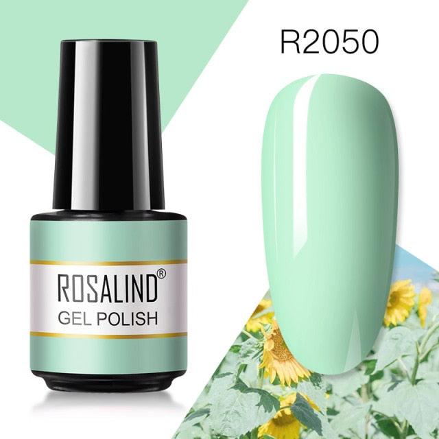 Pale green crème gel nail polish, shade RAR2050