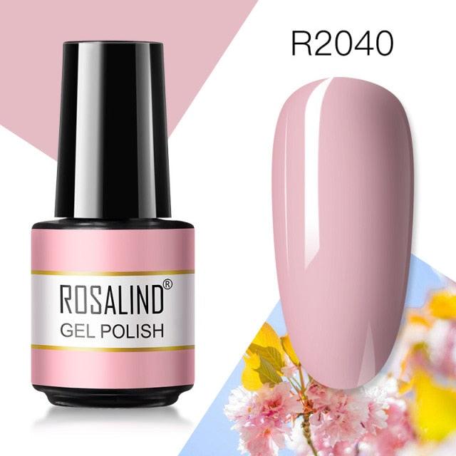Pale red crème gel nail polish, shade RAR2040