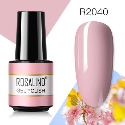 Pale red crème gel nail polish, shade RAR2040