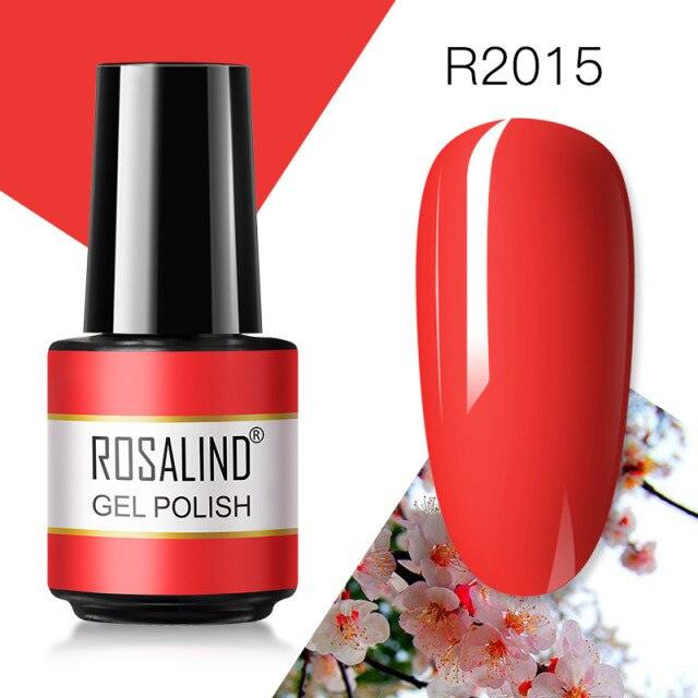 Rich red crème gel nail polish, shade RAR2015