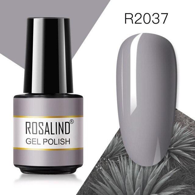 Rich grey crème gel nail polish, shade RAR2037