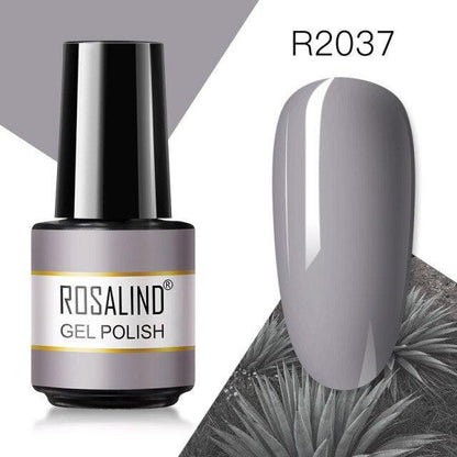 Rich grey crème gel nail polish, shade RAR2037