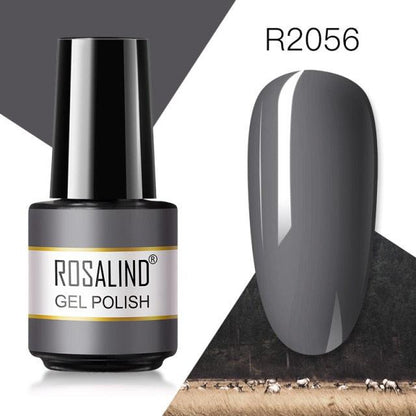 Deep grey crème gel nail polish, shade RAR2056