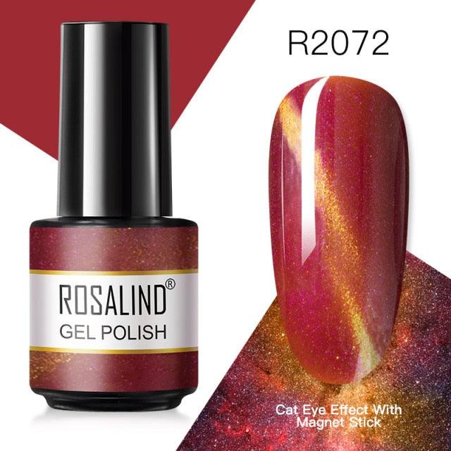Deep red shimmer gel nail polish, shade RAR2072