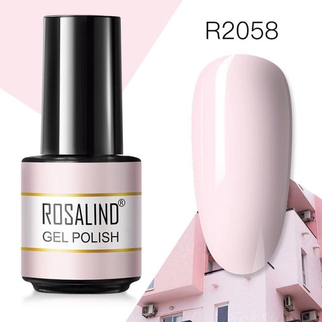 Pale pink crème gel nail polish, shade RAR2058