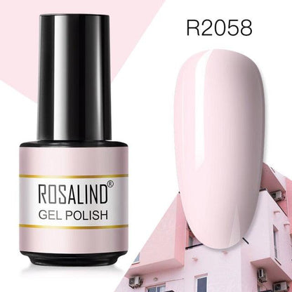 Pale pink crème gel nail polish, shade RAR2058