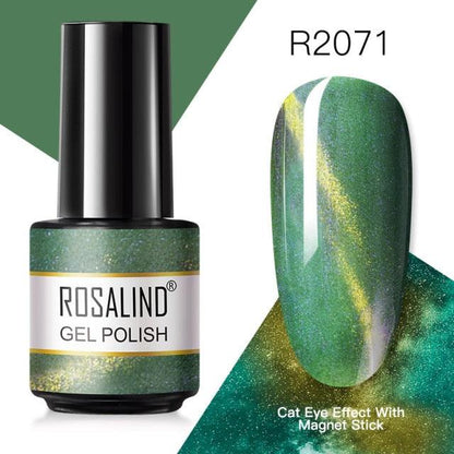 Rich green shimmer gel nail polish, shade RAR2071