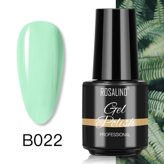 Deep green shimmer gel nail polish, shade SLA-B022