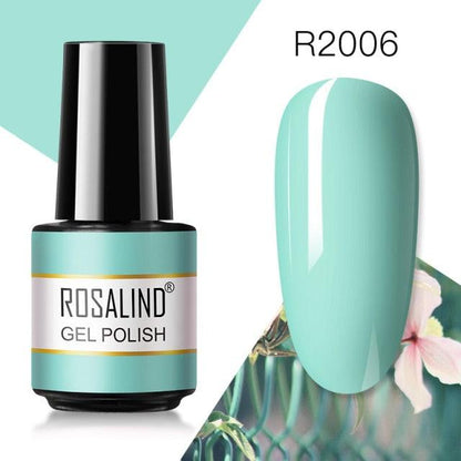 Soft green crème gel nail polish, shade RAR2006
