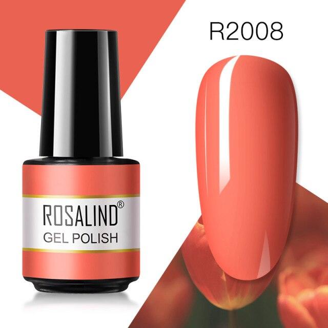 Rich red crème gel nail polish, shade RAR2008