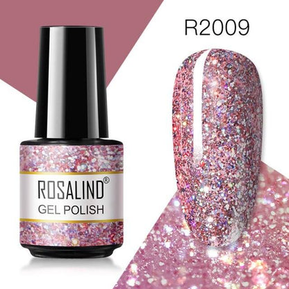 Soft red glitter gel nail polish, shade RAR2009