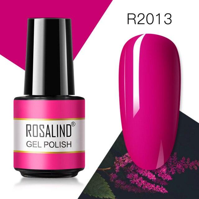 Deep pink crème gel nail polish, shade RAR2013