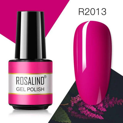 Deep pink crème gel nail polish, shade RAR2013