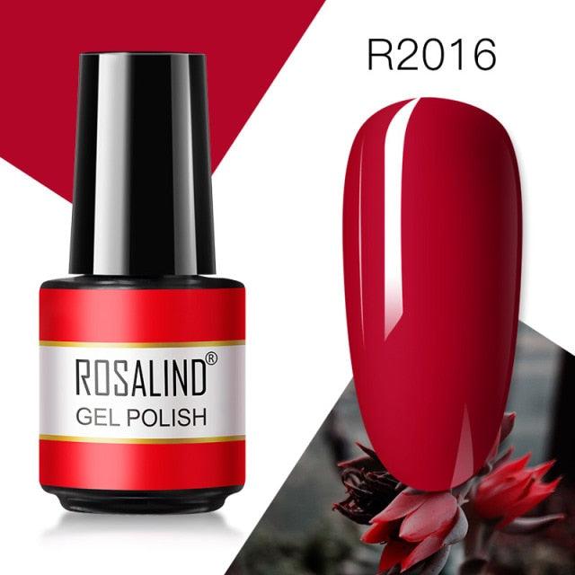 Deep red crème gel nail polish, shade RAR2016
