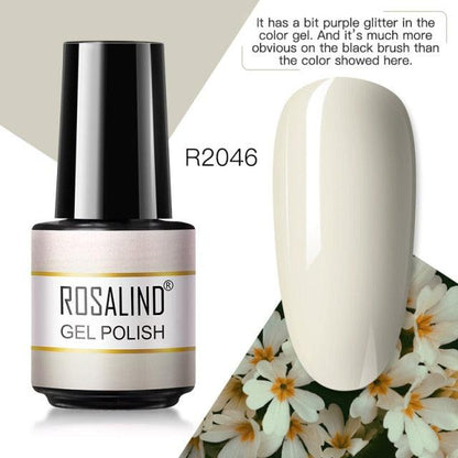 Soft grey sheer gel nail polish, shade RAR2046